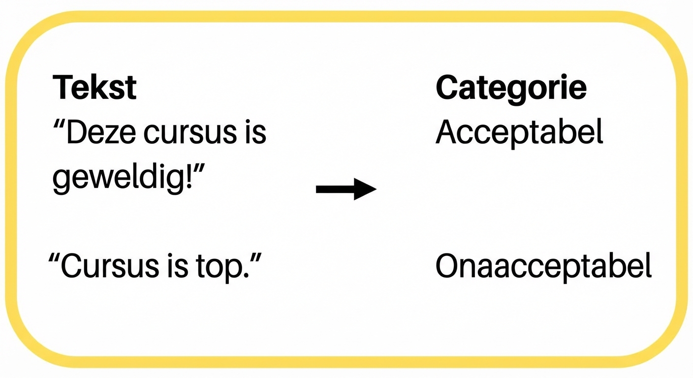 Voorbeeld van grammaticale correctheid