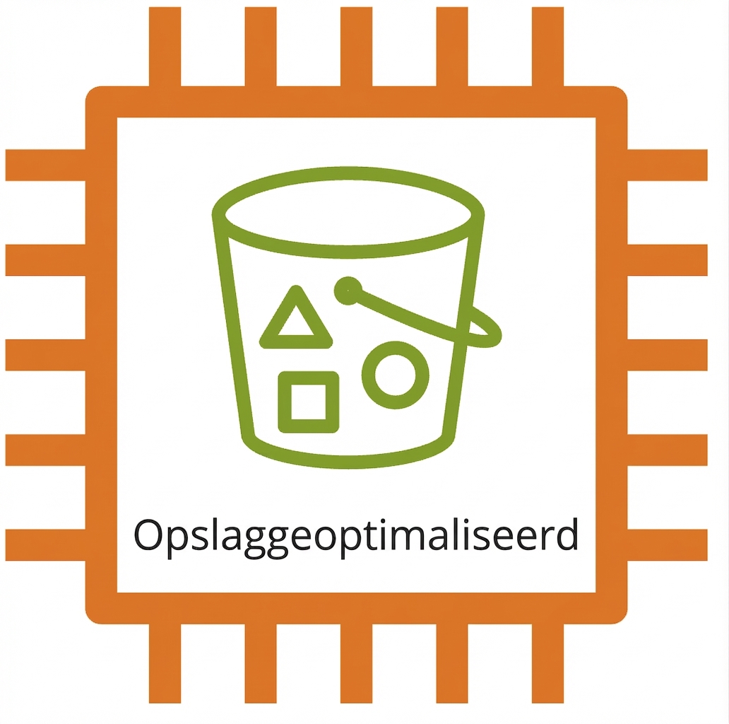 EC2-pictogram met een storage-geoptimaliseerde instance.