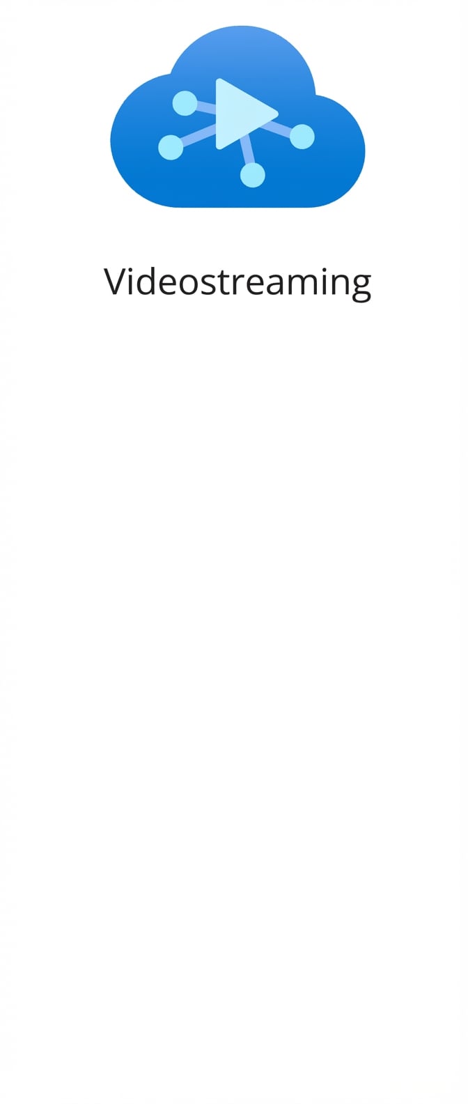 Een pictogram van videostreaming.