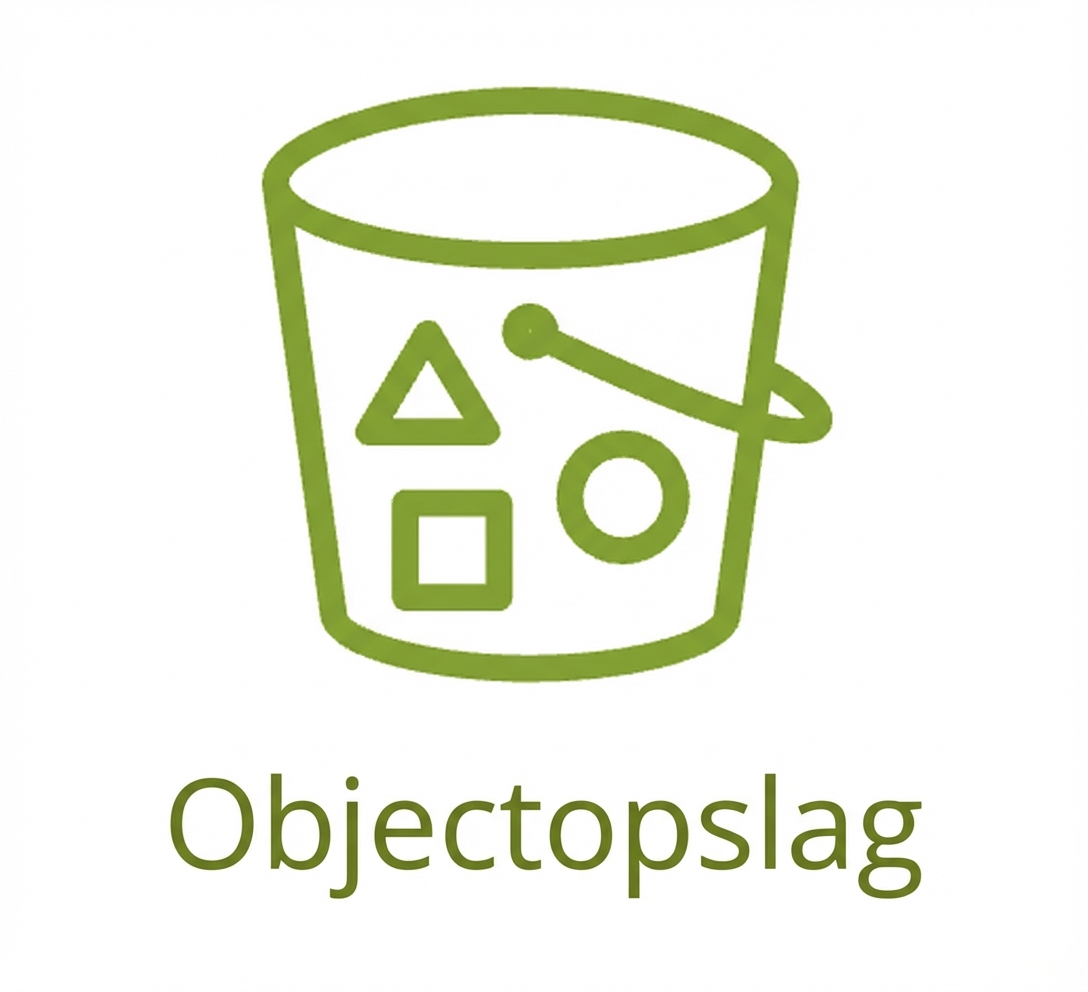 Een pictogram voor objectopslag.