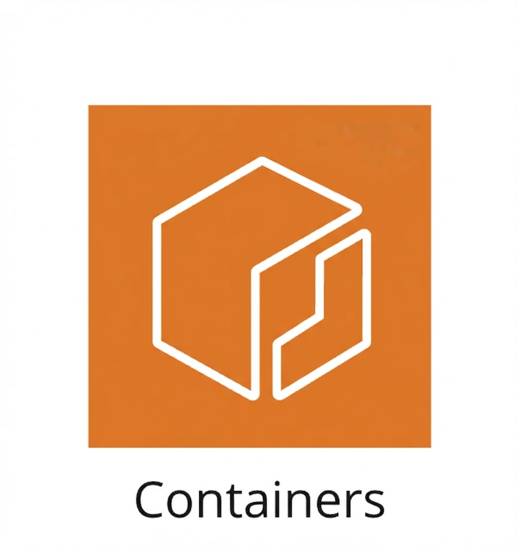 Een pictogram dat containers toont.