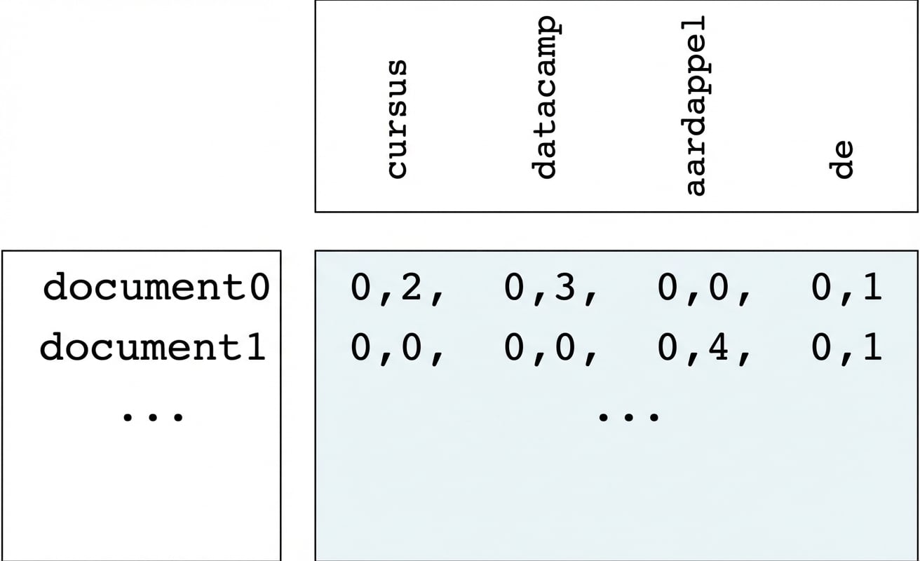 Woordfrequentie-array