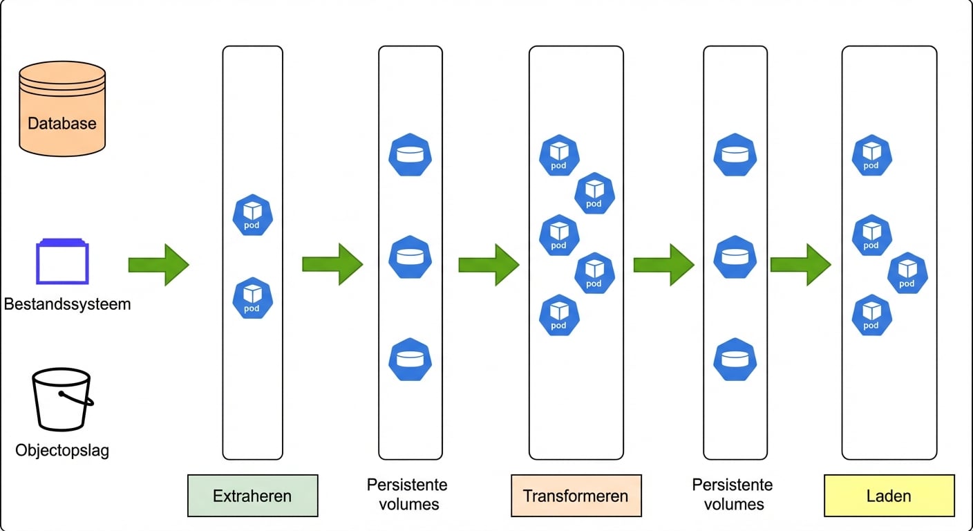 Datapijplijnen op Kubernetes