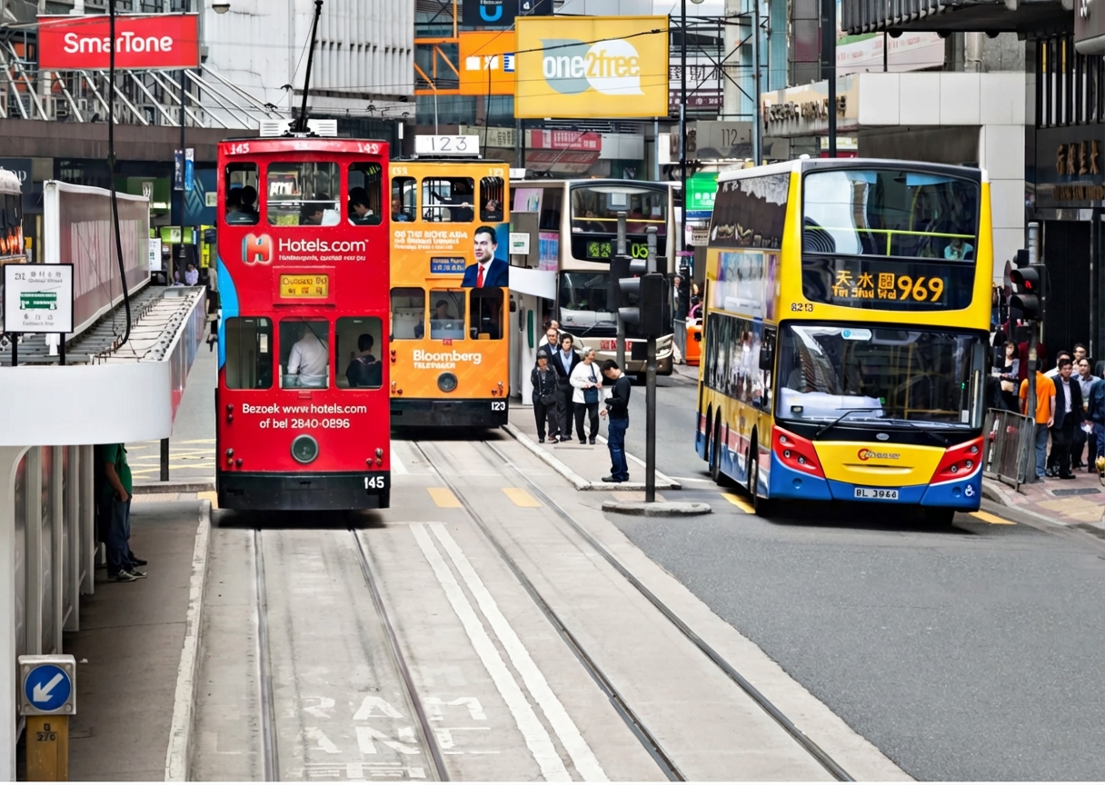 Verschillende woon-werkverkeerstypen in de stad