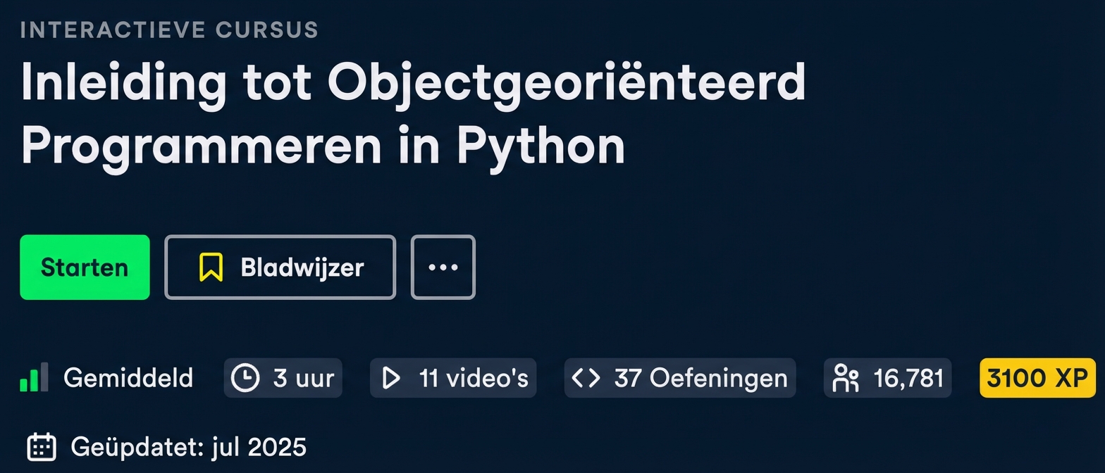 Introductie tot objectgeoriënteerd programmeren
