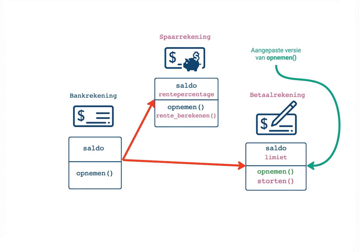CheckingAccount heeft een aangepaste withdraw-methode