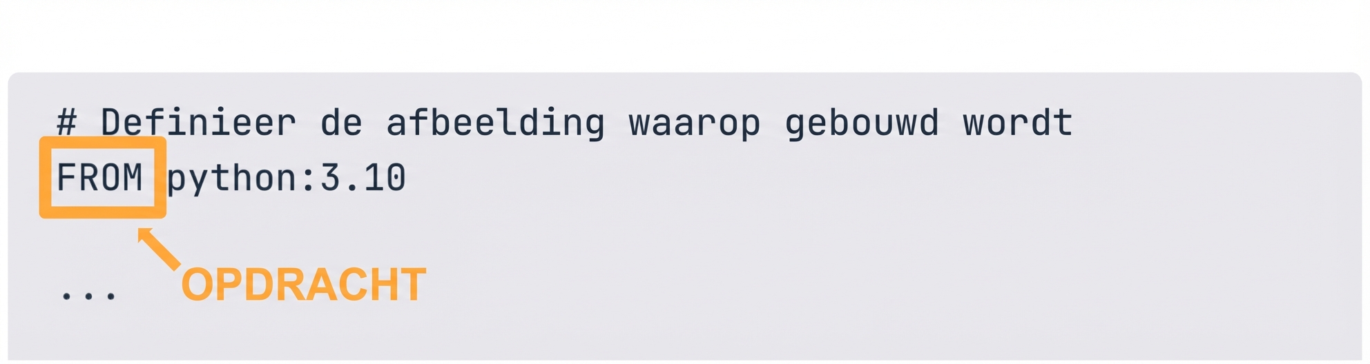 Dockerfile - Opdracht van Docker-instructie
