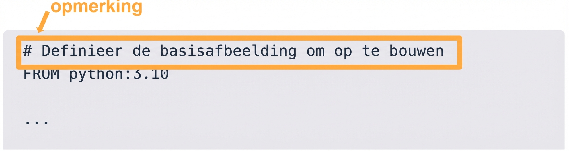 Dockerfile - Commentaar