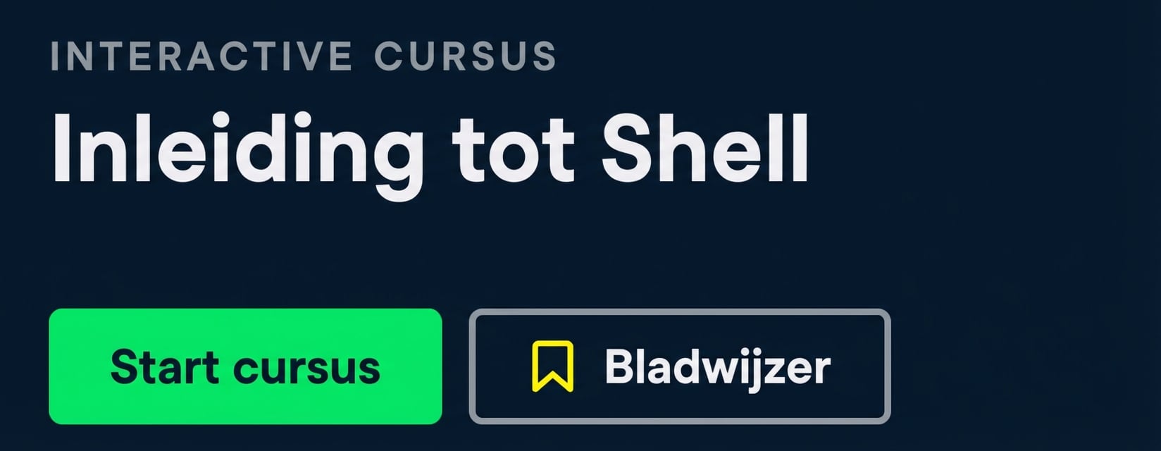DataCamp-cursus: Introduction to Shell