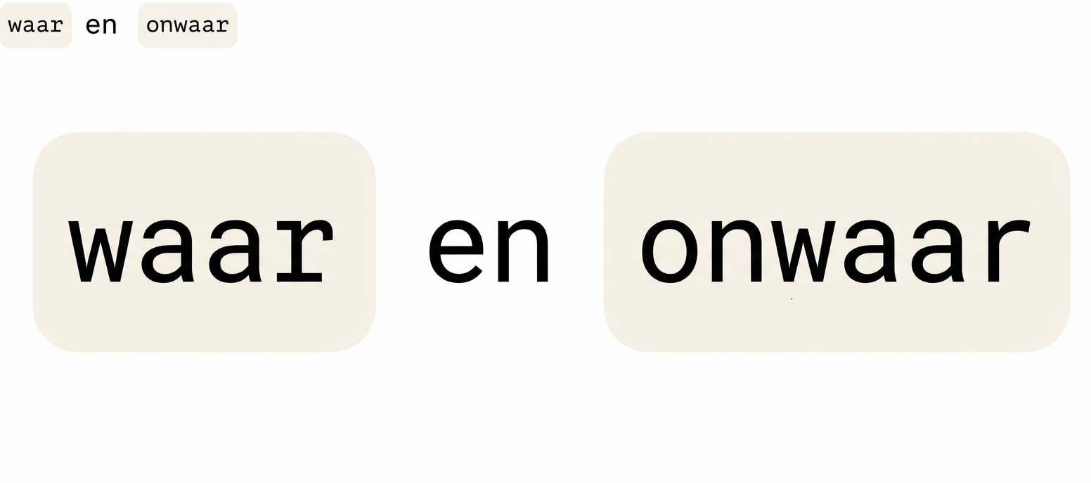 boolean-waarden zijn true en false