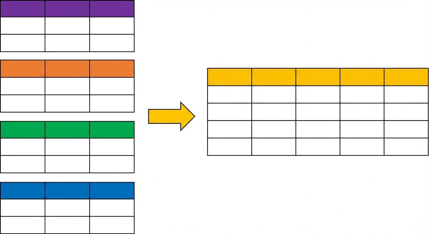 Tabellen samenvoegen