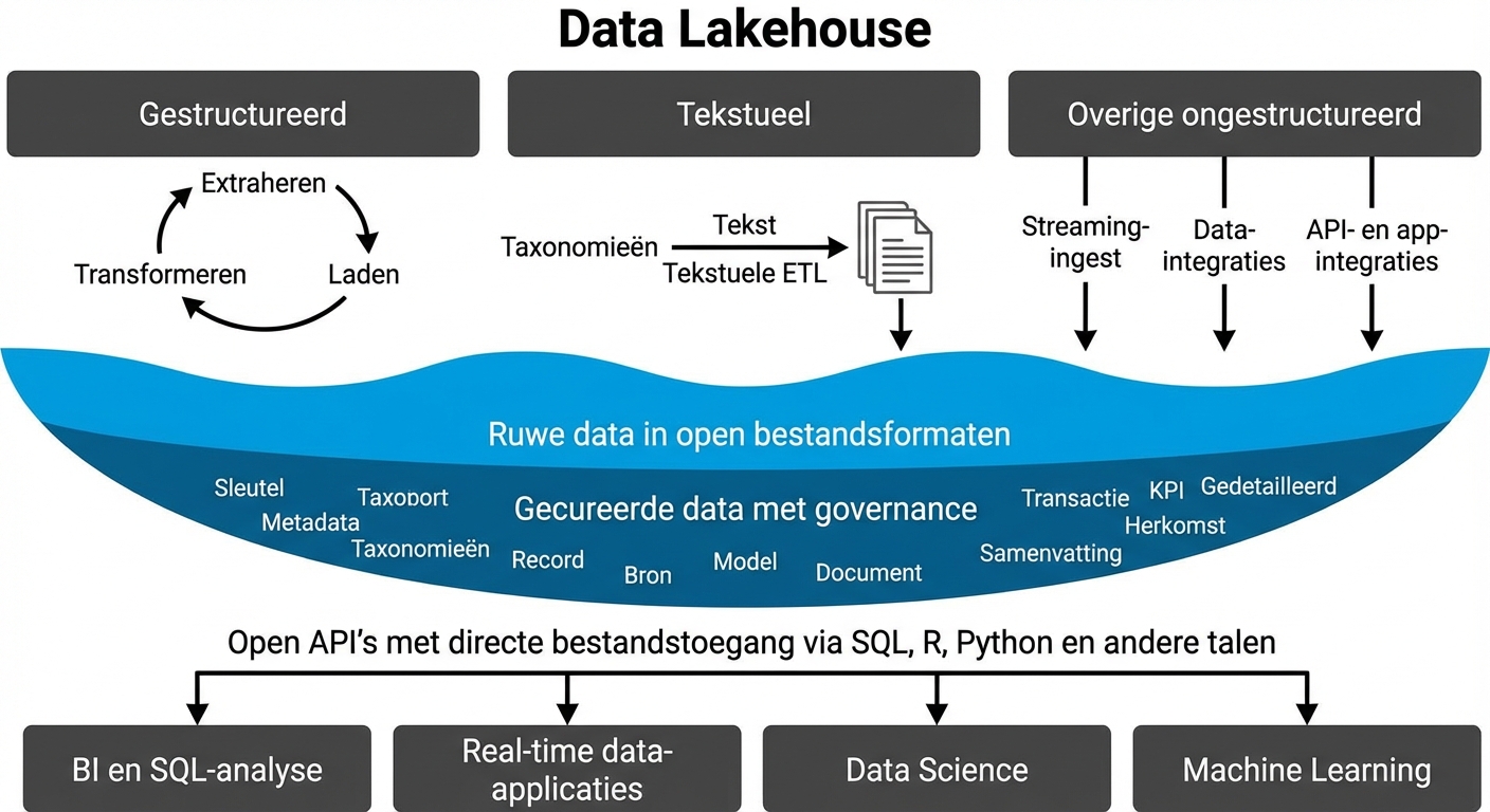 Databricks Lakehouse hoogoverdiagram