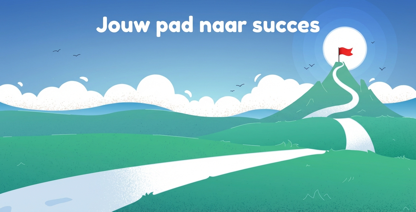 Afbeelding die het begin van een reis voorstelt