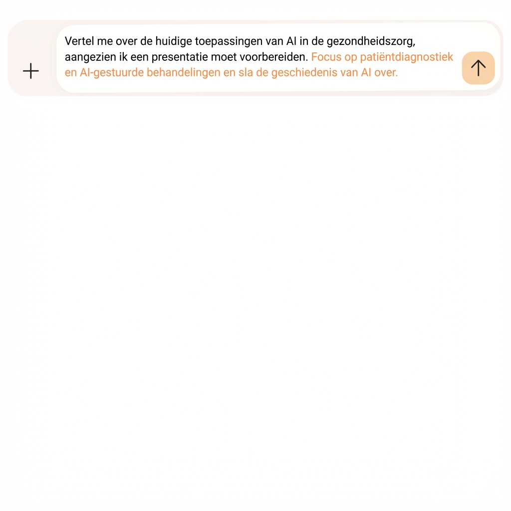 De tekst geeft aan dat we ons moeten richten op het diagnosticeren van patiënten en AI-gestuurde behandelingen, en dat we de geschiedenis van AI kunnen overslaan