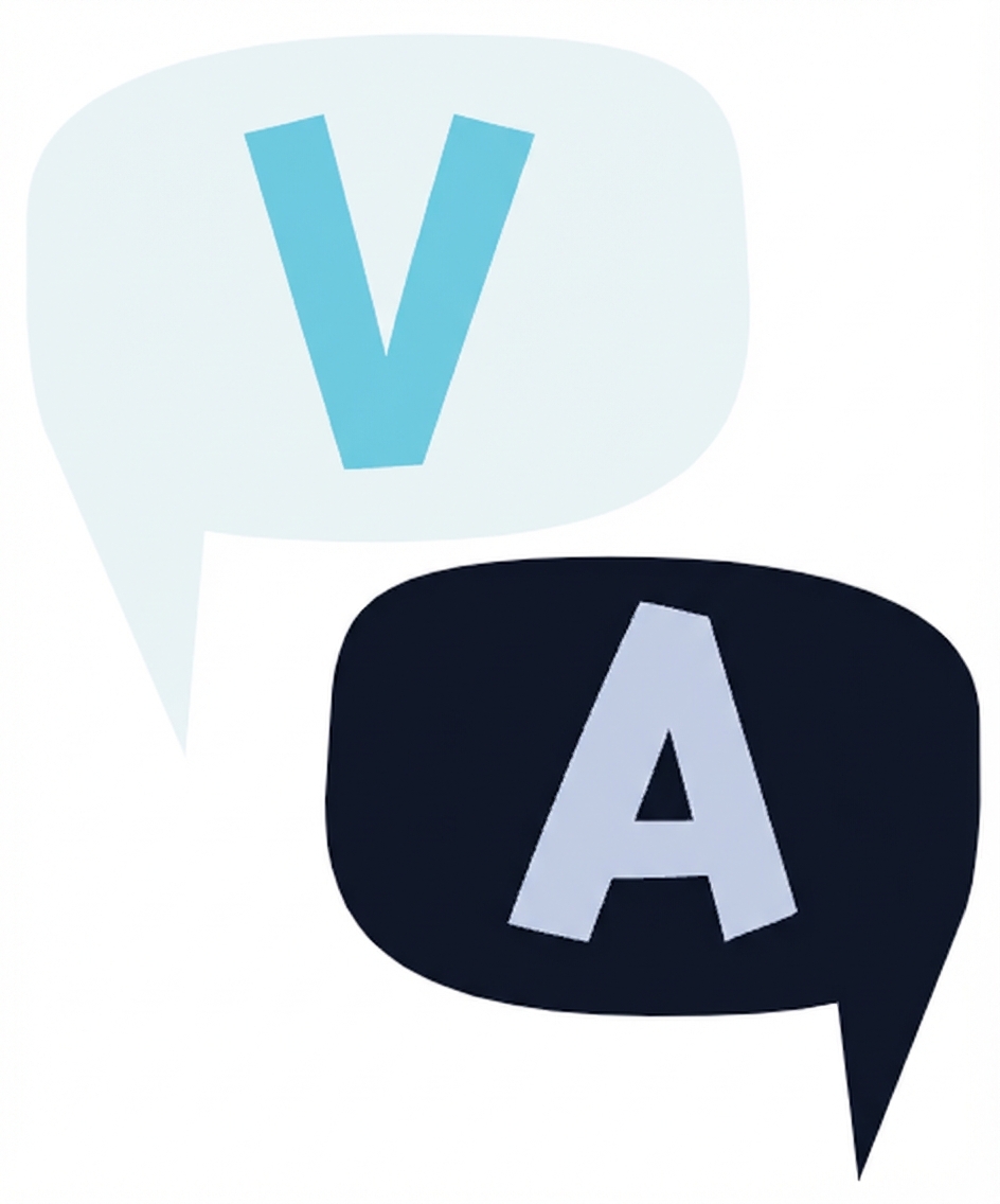 Twee tekstballonnen, één met de letter Q en één met de letter A om vraag en antwoord aan te geven