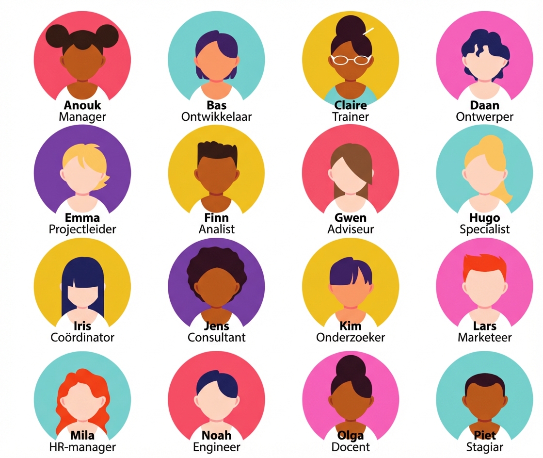 Pictogrammen die een diverse groep mensen weergeven