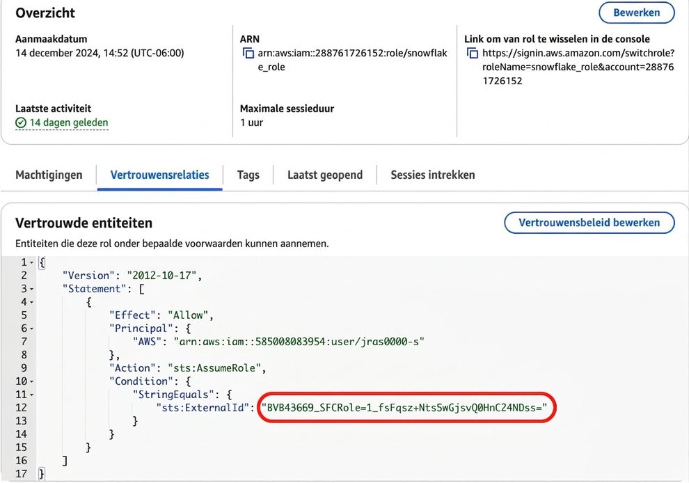 Afbeelding van AWS-beleidconfiguratie