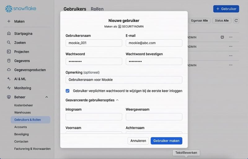 GIF van een nieuwe gebruiker maken