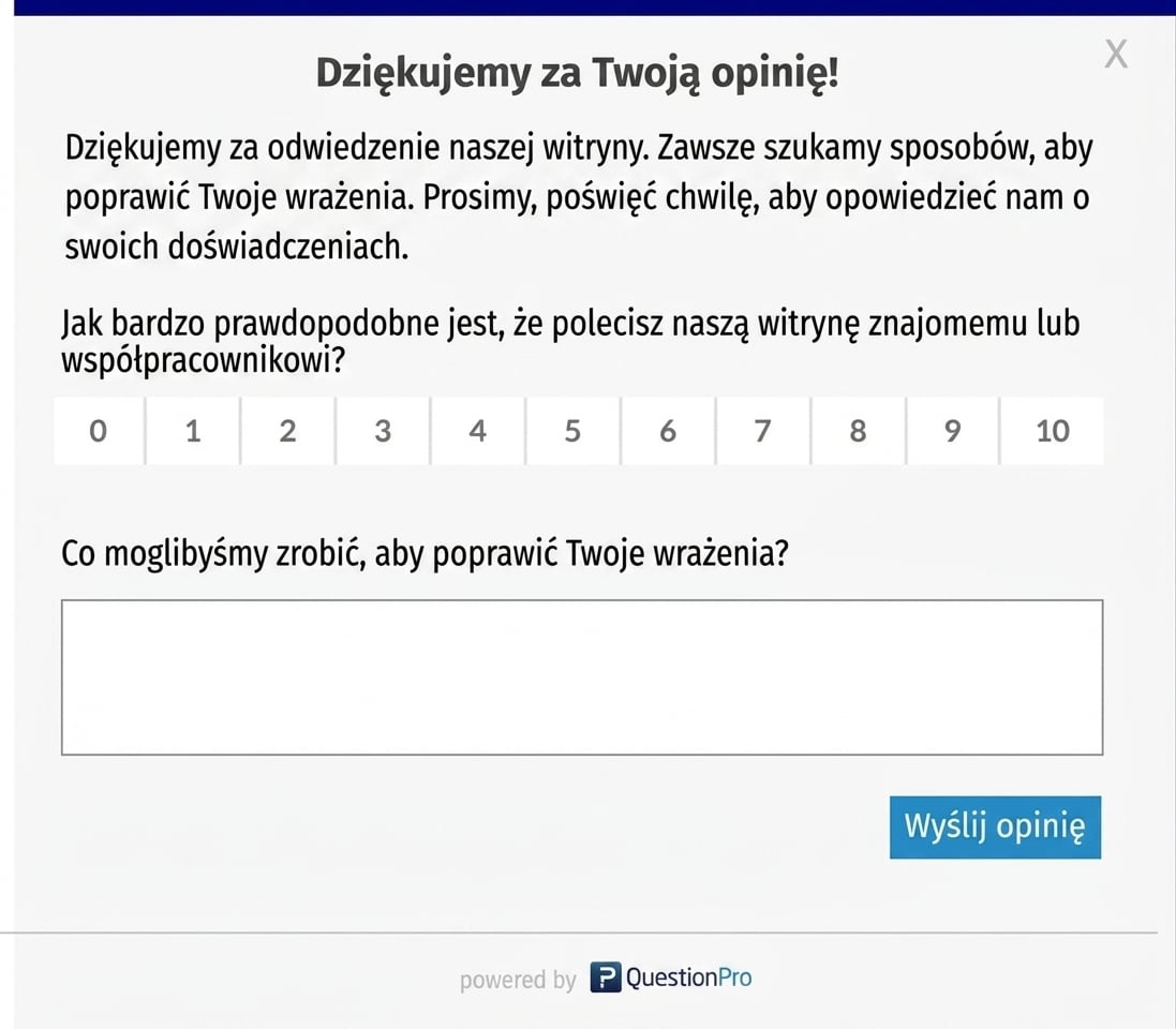 wyskakujące okno