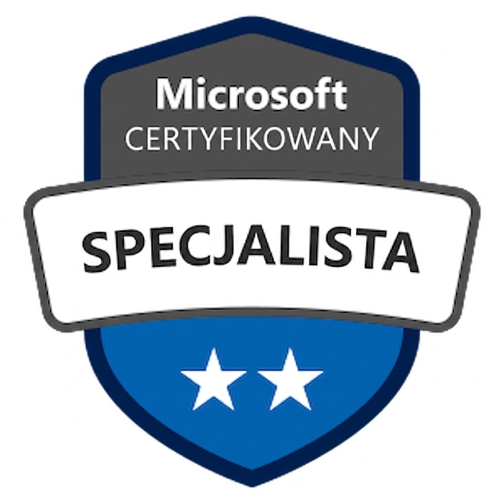 Certyfikat przyznawany po zdaniu egzaminu PL-300 Microsoft Power BI Data Analyst