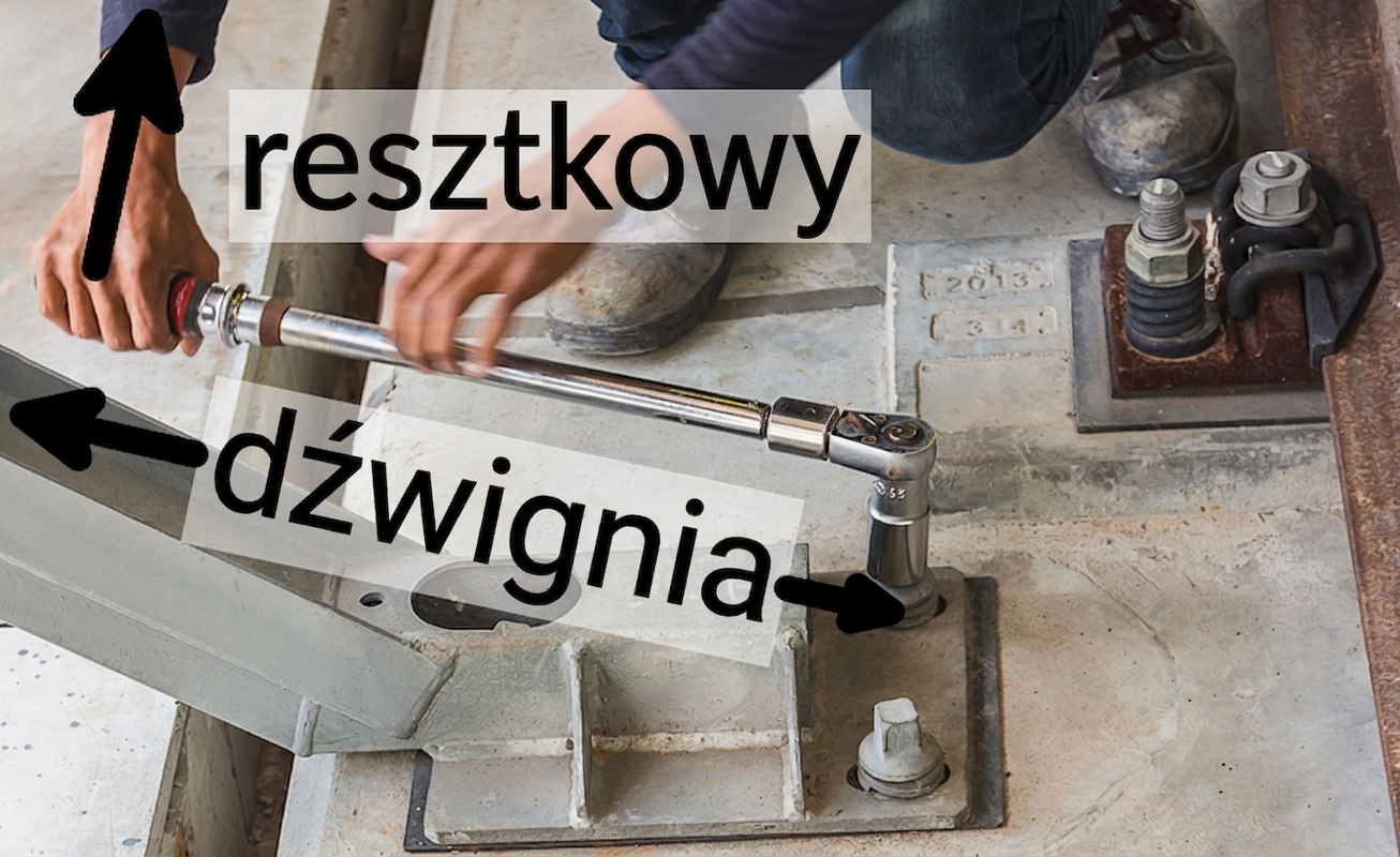 Osoba dokręcająca klucz