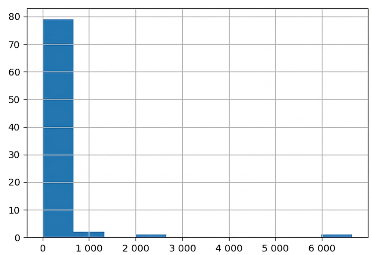Histogram zmiennej bodywt