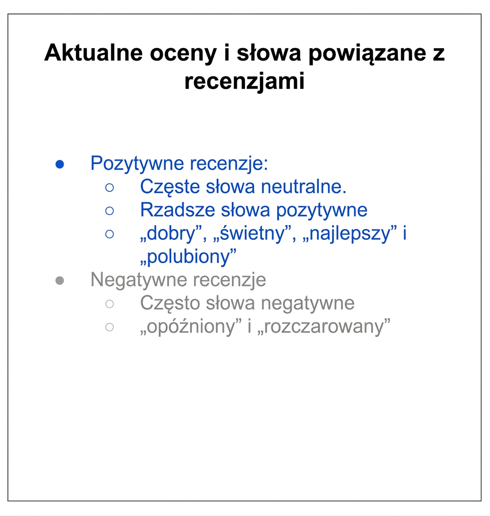 tekst z jednym punktem w szarym i innym w niebieskim