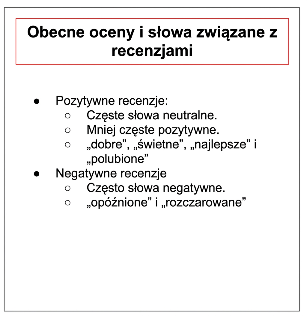 slajd z mniejszą ilością tekstu