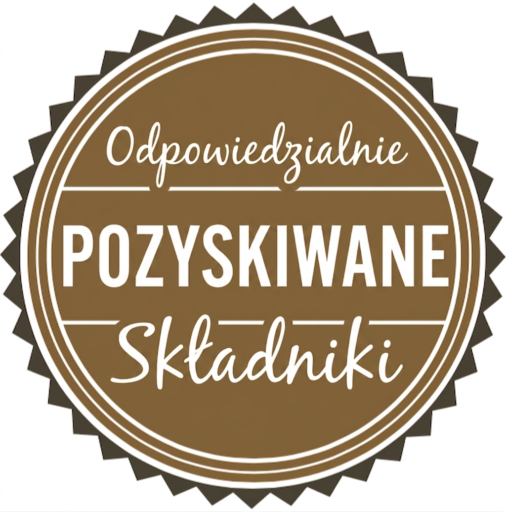 Logo z napisem „Responsibly Sourced Ingredients".