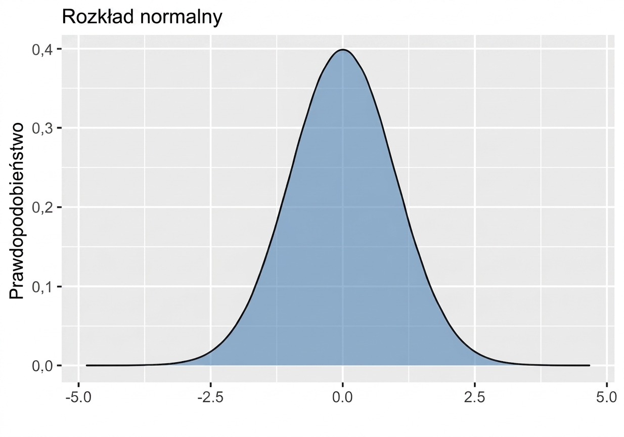Rozkład normalny ze średnią 0 i odchyleniem standardowym 1.png