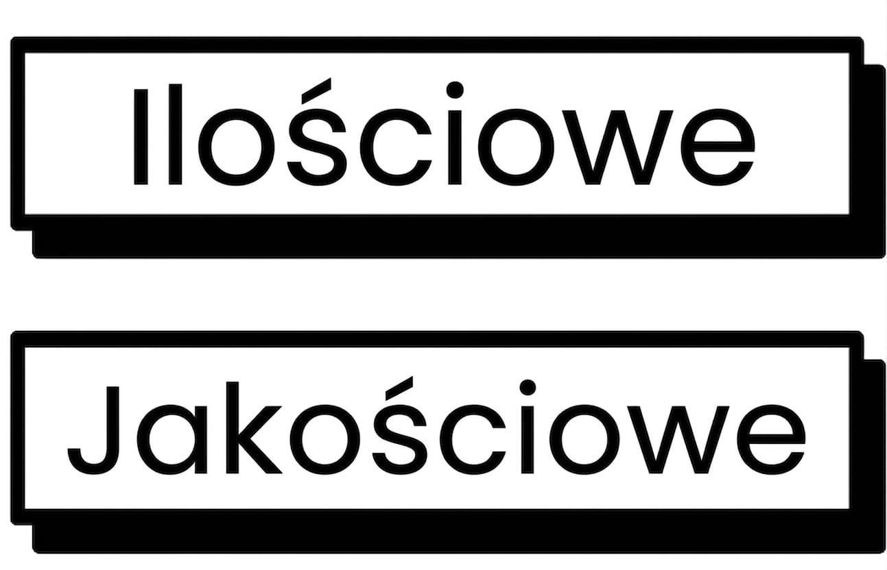 Dane ilościowe lub jakościowe