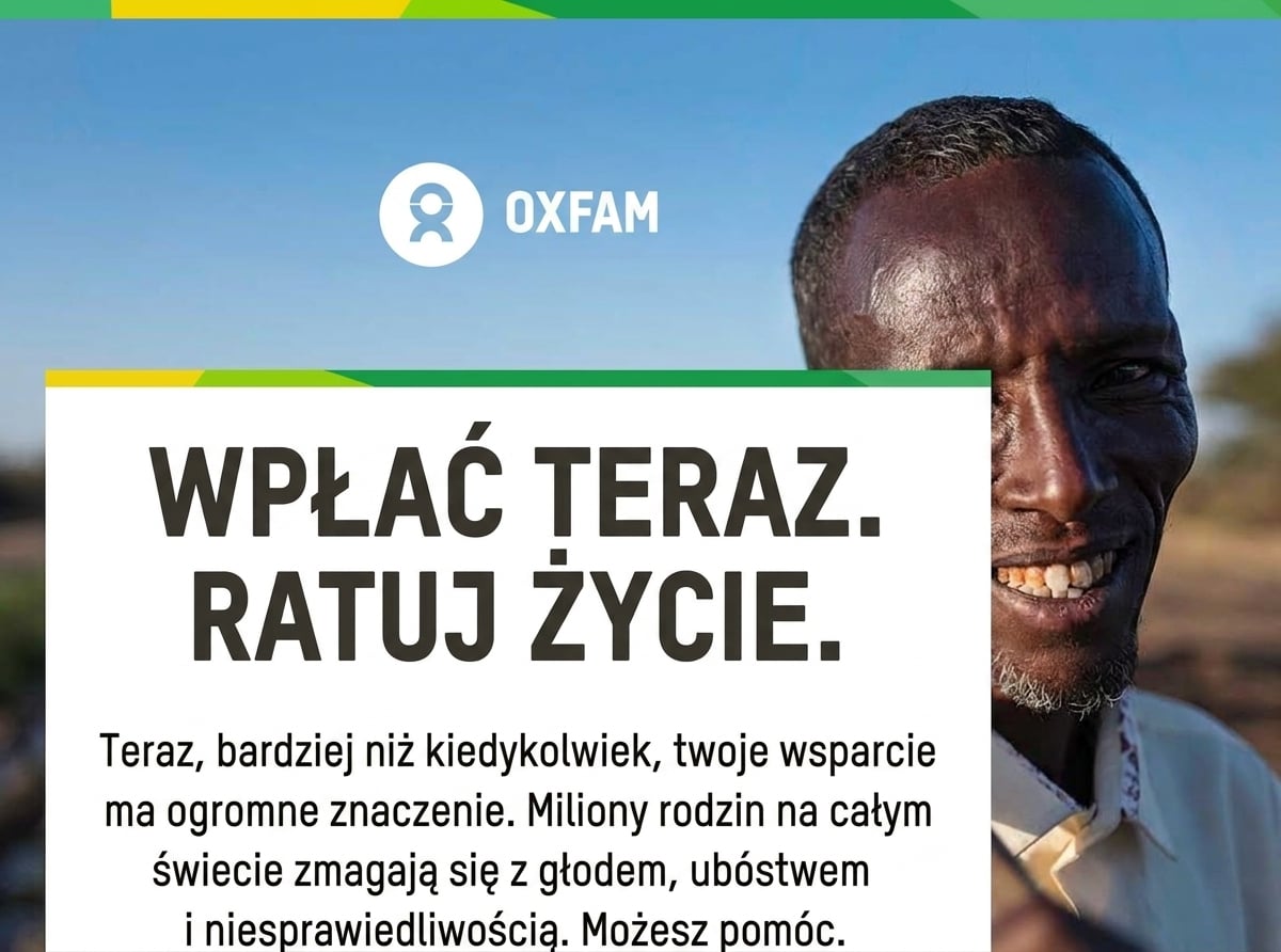 Reklama organizacji Oxfam