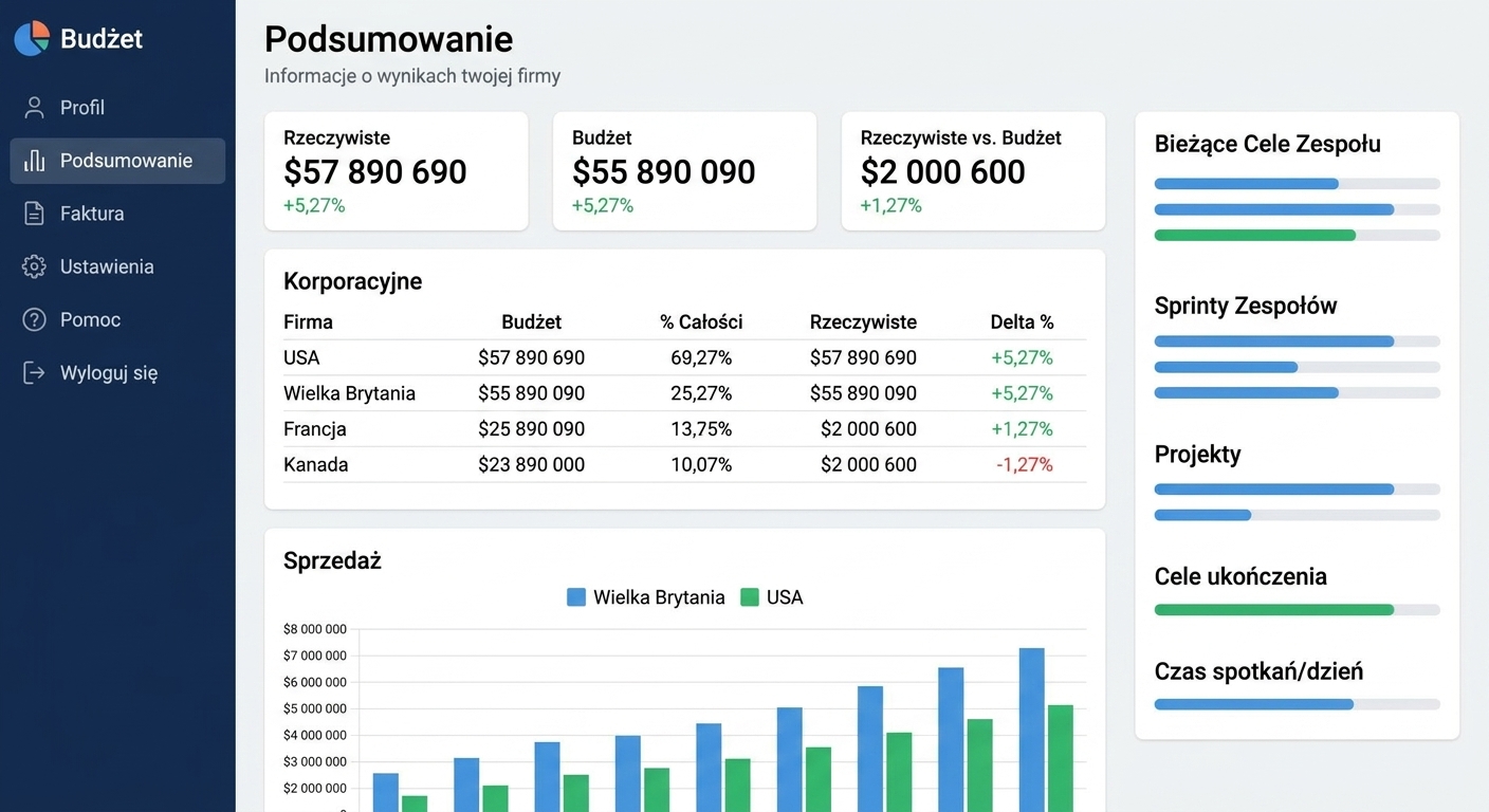 Sales dashboard