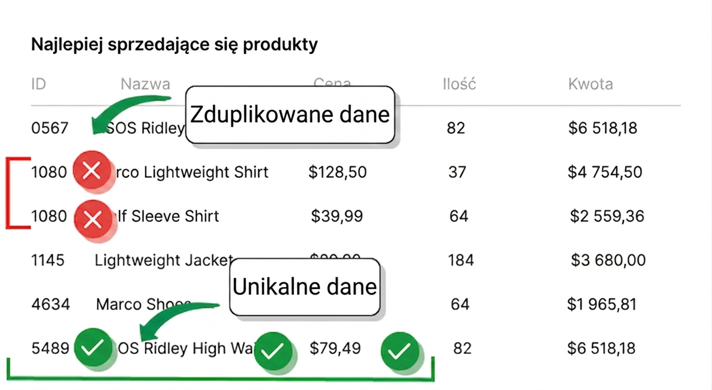 unikalne dane