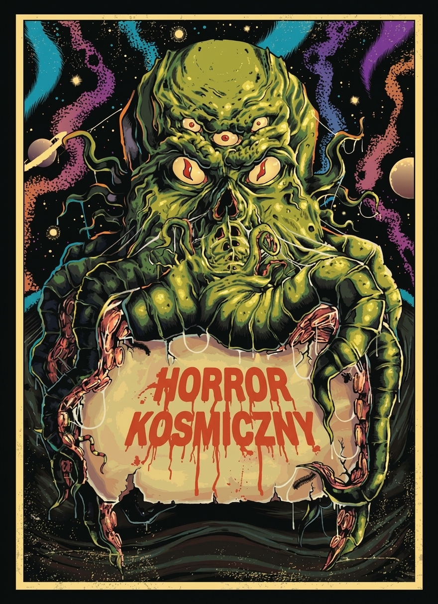 Plakat horroru kosmicznego