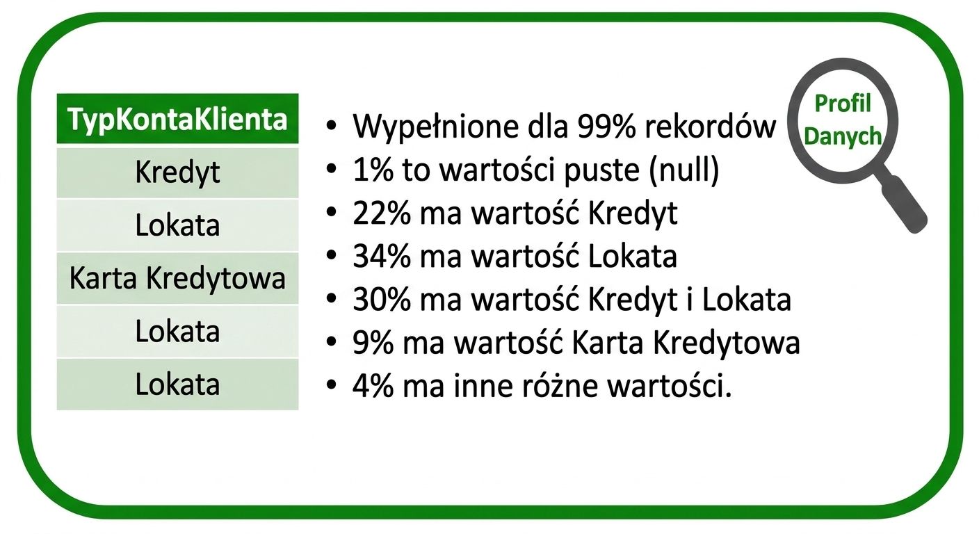 przykłady profilów danych