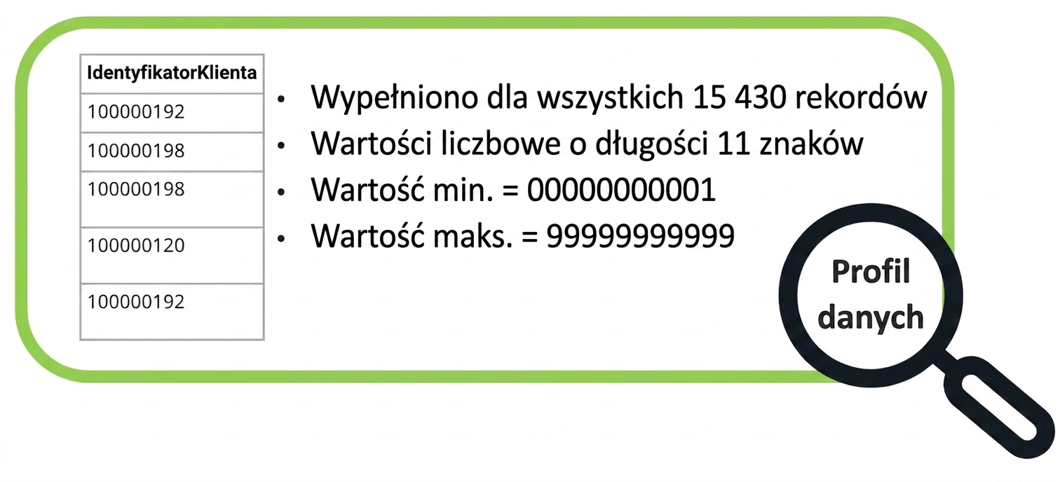przykłady profilów danych