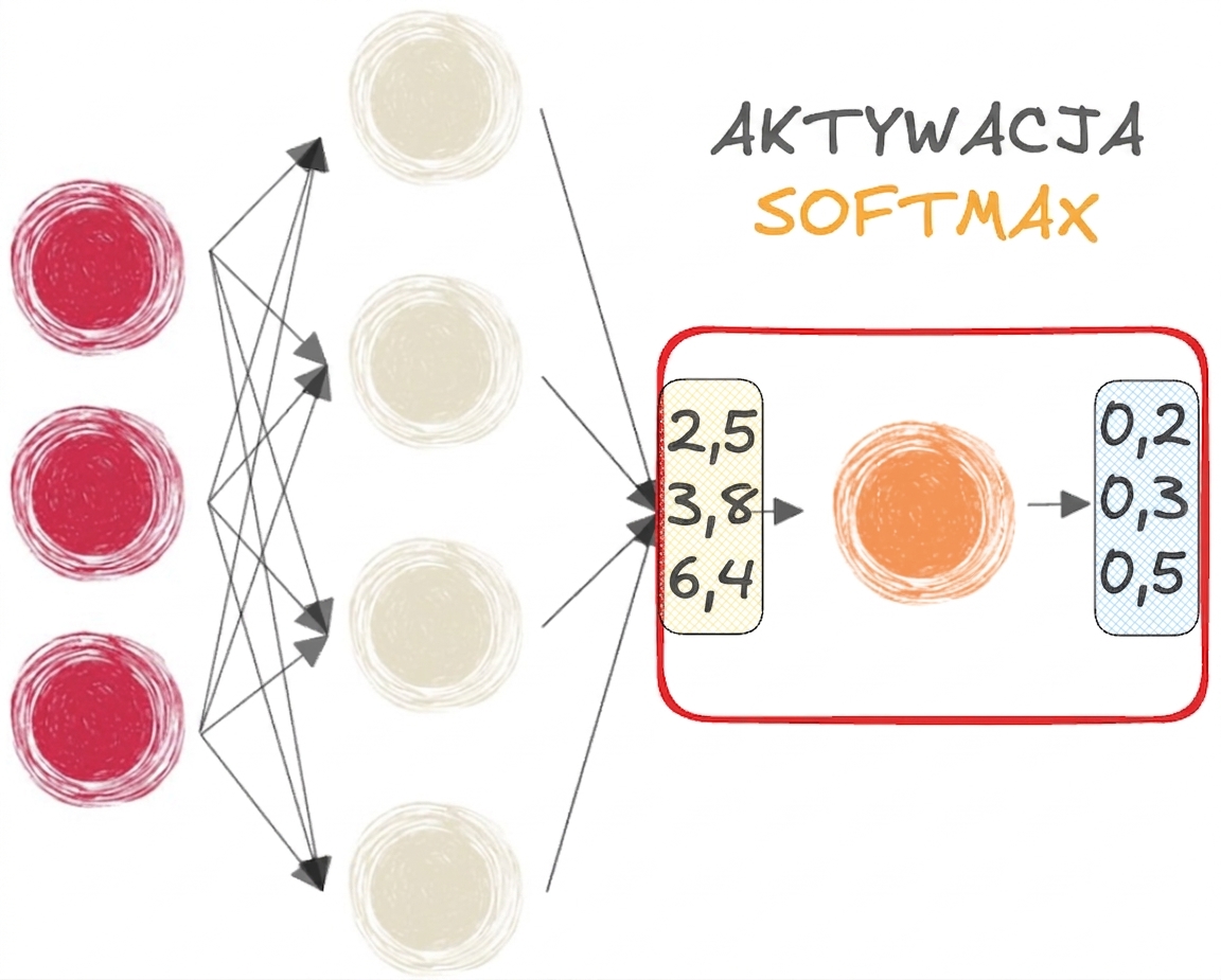 Sieć neuronowa z funkcją softmax
