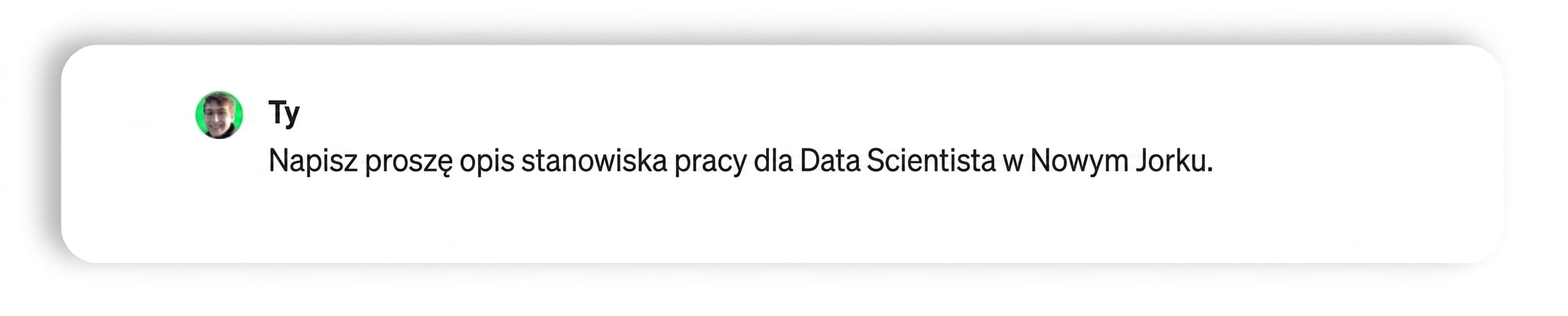 Prompt do napisania opisu stanowiska pracy.