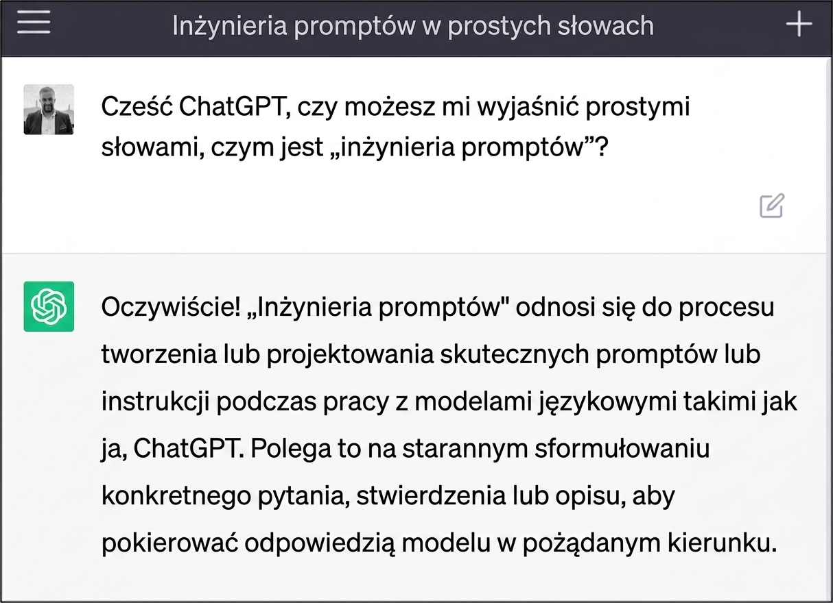 Zapytanie do ChatGPT