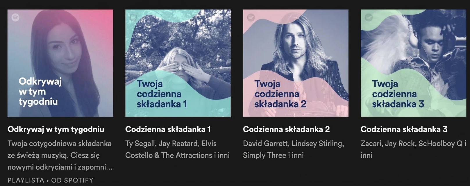Obraz aplikacji muzycznej z rekomendacjami opartymi na AI