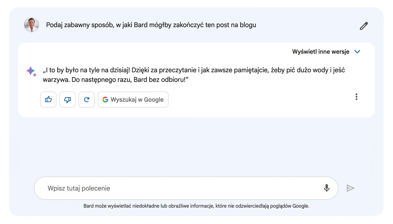 Obraz chatbota Google Bard