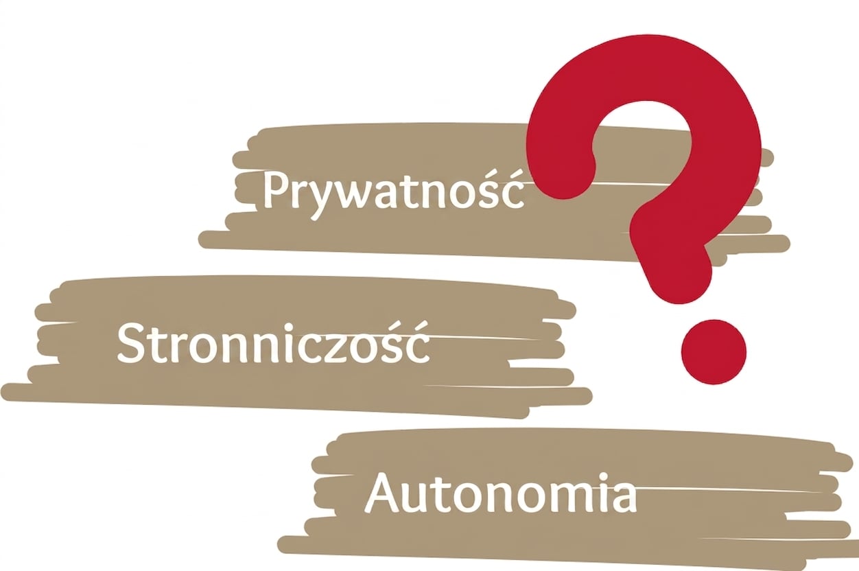 Ilustracja przedstawiająca pojawiające się wyzwania etyczne.
