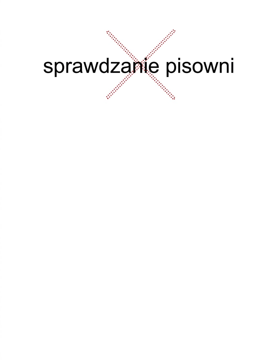 Sprawdzanie pisowni.