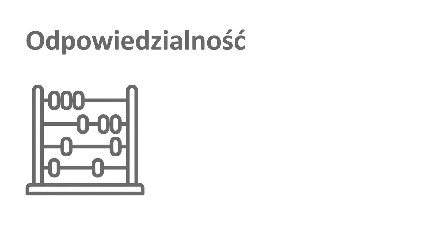Liczydło z napisem „Odpowiedzialność".
