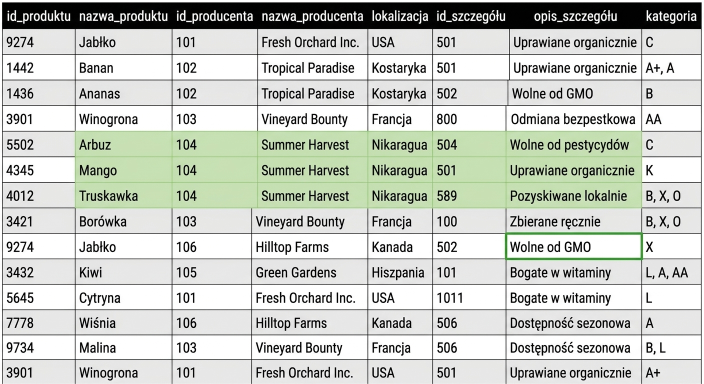 Wyróżniona anomalia producenta