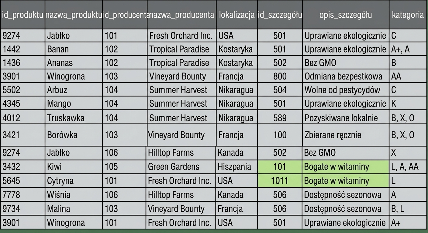 Wyróżniona anomalia opisu szczegółowego