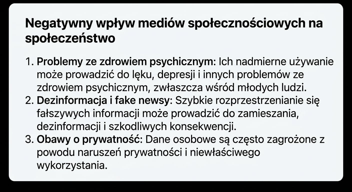 Wynik promptu z ogranicznikami