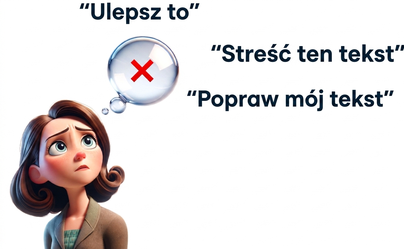 Osoba z dymkiem myślowym