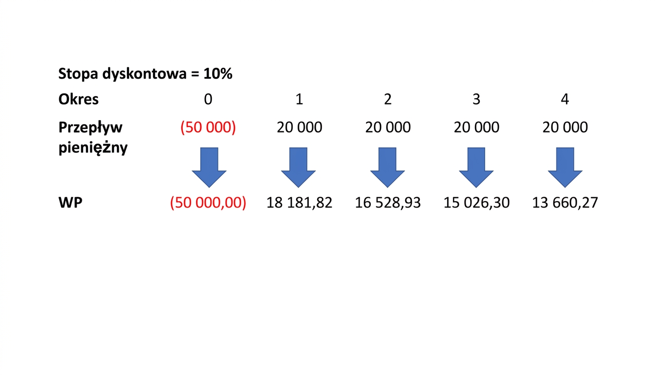 przykład formuły NPV